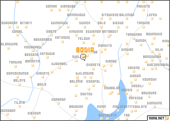 map of Bodia
