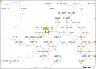 map of Bodia