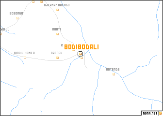 map of Bodi-Bodali