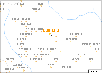 map of Bodieko