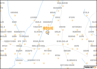 map of Bodié