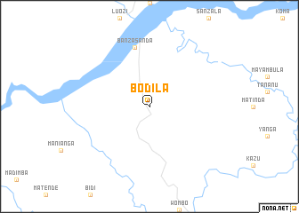 map of Bodila
