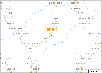 map of Bodila