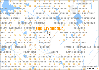 map of Bodiliyangala