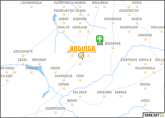 map of Bodinga