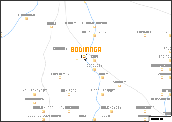 map of Bodinnga