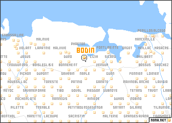 map of Bodin