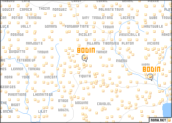 map of Bodin