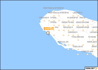 map of Bodin
