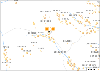 map of Bodīn