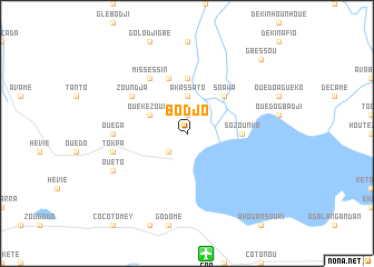 map of Bodjo