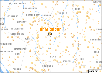 map of Bod Lābran