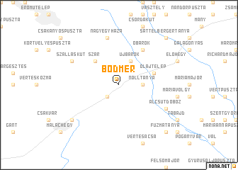 map of Bodmér