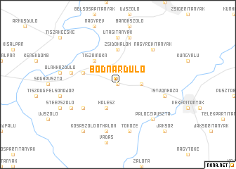 map of Bodnárdůlő