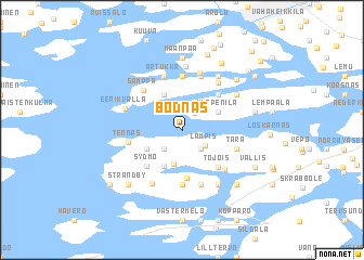 map of Bodnäs