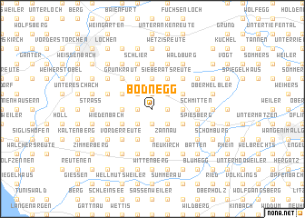 map of Bodnegg