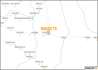 map of Bodocté