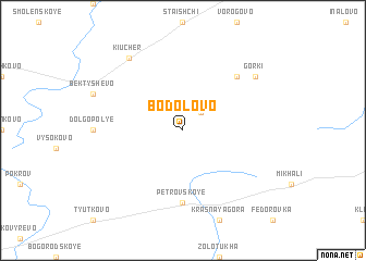 map of Bodolovo