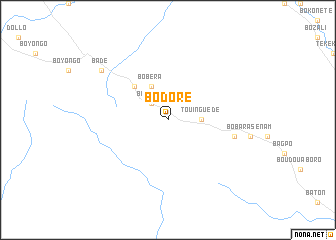 map of Bodore