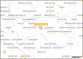 map of Bodorfa