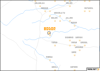 map of Bodor