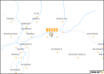 map of Bodoş