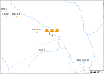 map of Bodoua
