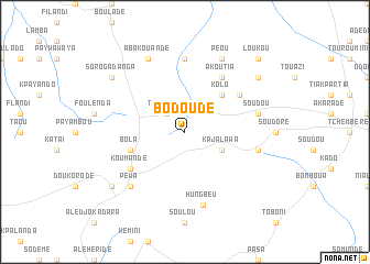 map of Bodoudé