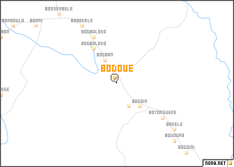 map of Bodoué