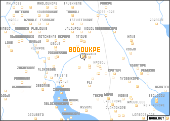 map of Bodoukpé