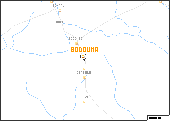 map of Bodouma