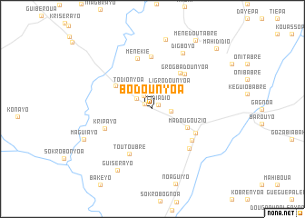 map of Bodounyoa