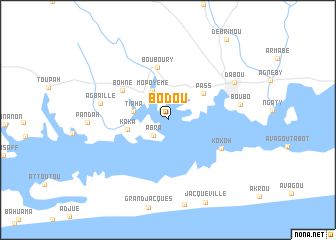 map of Bodou