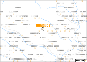 map of Bodovce