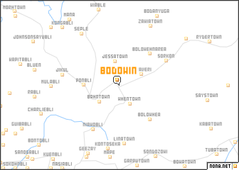 map of Bodowin