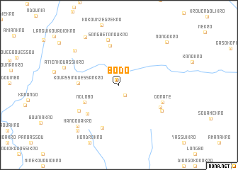 map of Bodo
