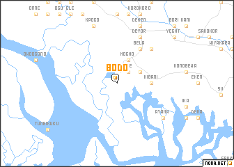 map of Bodo