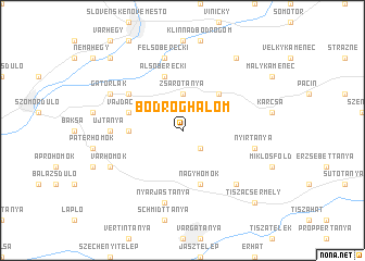 map of Bodroghalom