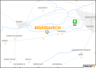 map of Bodrogu Vechi