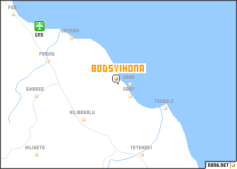 map of Bodsyihona