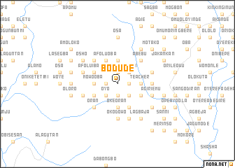 map of Bodude