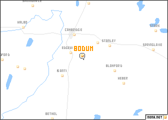 map of Bodum