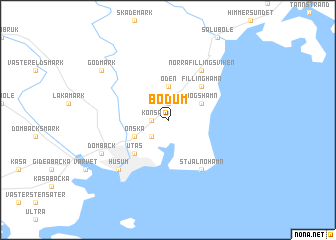 map of Bodum