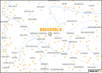 map of Boduš Mala