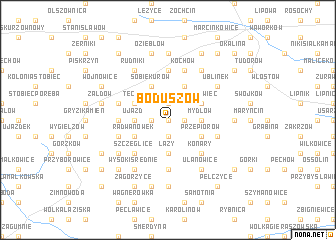 map of Boduszów