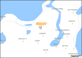 map of Bodus