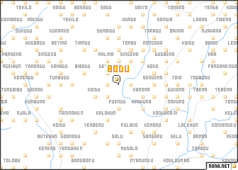 map of Bodu