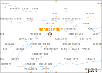 map of Bódvalenke