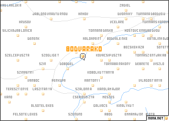 map of Bódvarákó