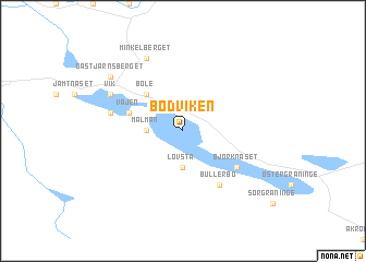 map of Bodviken